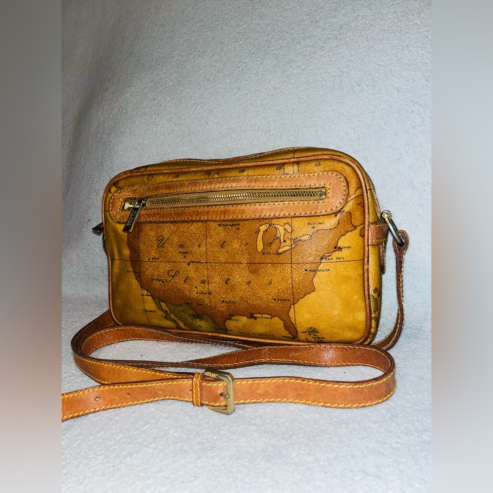 Alviero Martini World Map Crossbody Bag - Picture 6 of 15
